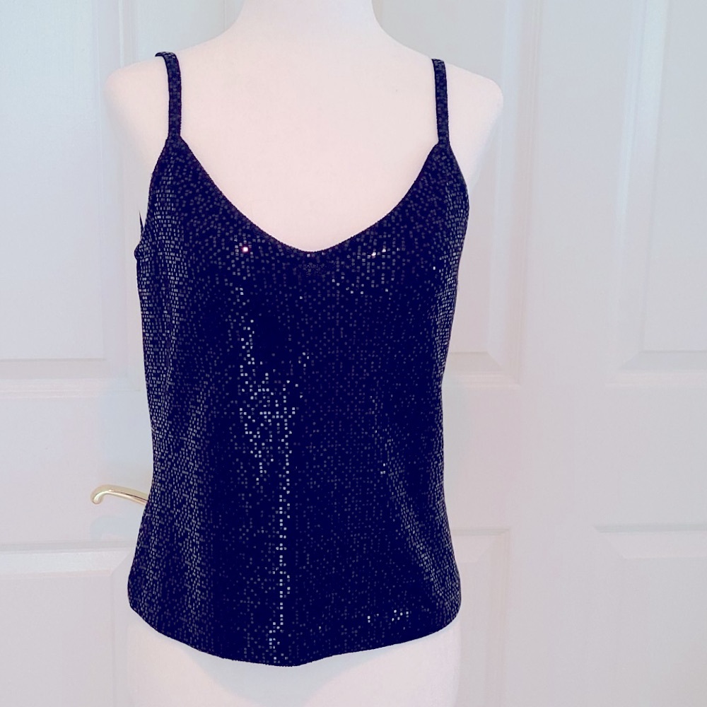 St. John Evening -Black Sequin Camisole